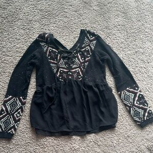 Abercrombie sm mixed media Blouse/Sweater